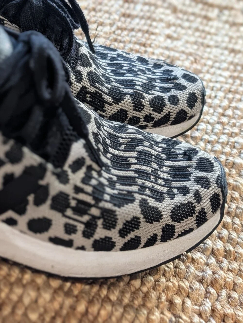 Adidas Black and White Leopard Sneakers - REDUCED Shipping🚢 - Picture 5 of 8